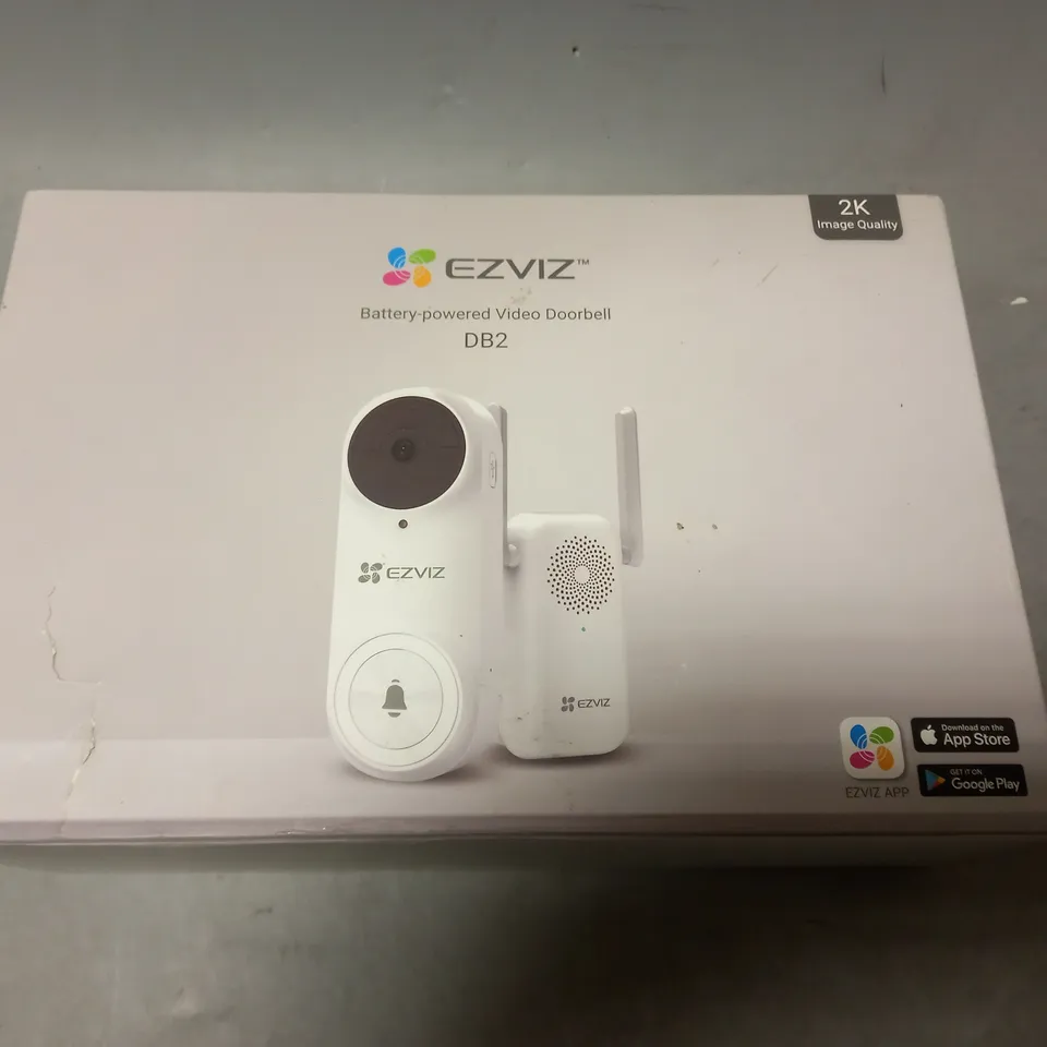 BOXED EZVIZ BATTERY POWERED VIDEO DOORBELL DB2