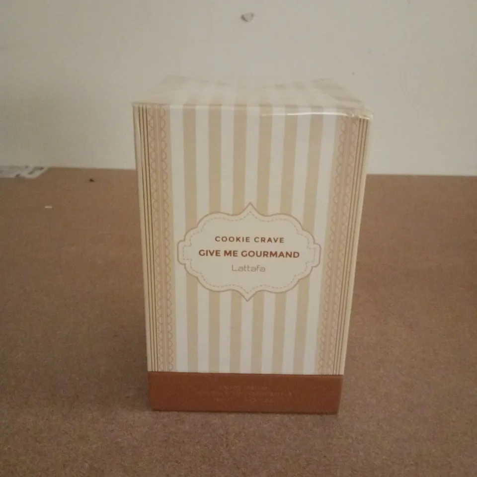 BOXED AND SEALED LATTAFA COOKIE CRAVE GIVE ME GOURMAND EAU DE PARFUM (75ML)