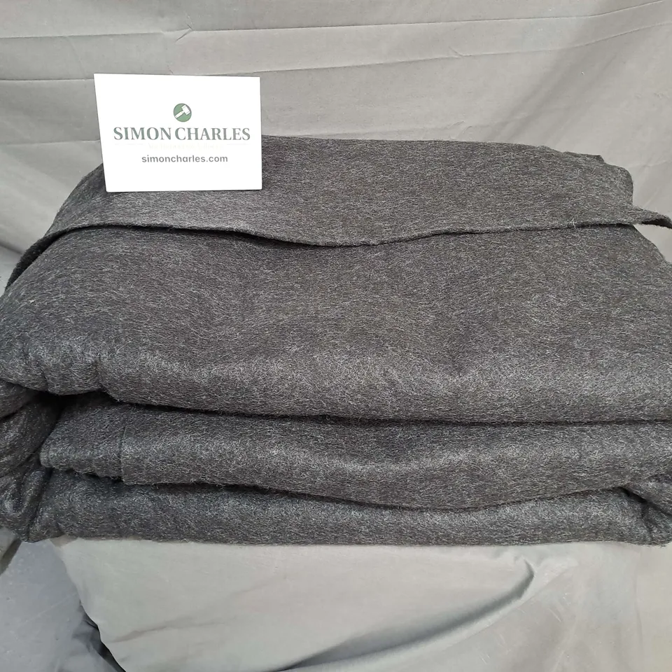 LARGE PIECE OF HEAVY DUTY BLACK FABRIC - SIZE UNSPECIFIED