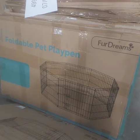 BOXED FUR DREAMS 36" FOLDABLE PET PLAYPEN 