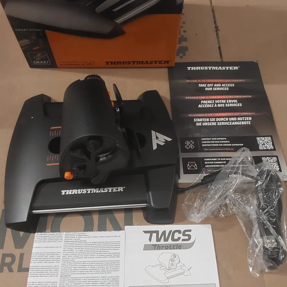 BOXED THRUSTMASTER THROTTLE WEAPON CONTROL SYSTEM