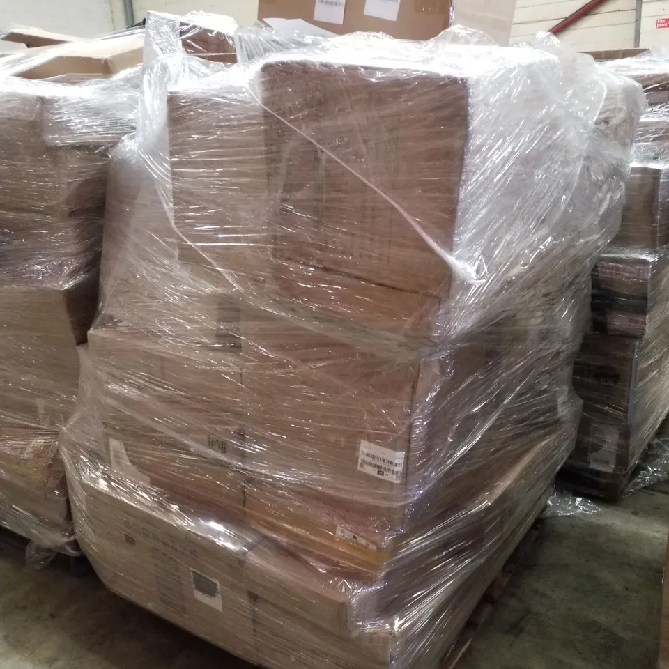 PALLET CONTAINING ASSORTED PRODUCTS INCLUDING SHOE CABINET, JEWELLERY CABINET, KIDS PLAYPEN & CAMPING KITCHEN WITH CUPBOARD 