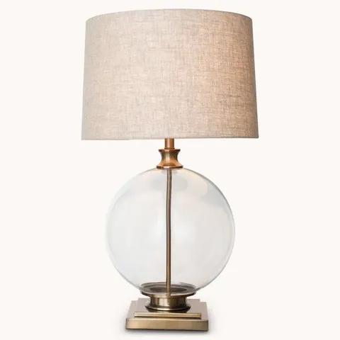 BOXED CHESKEY 73CM CLEAR TABLE LAMP