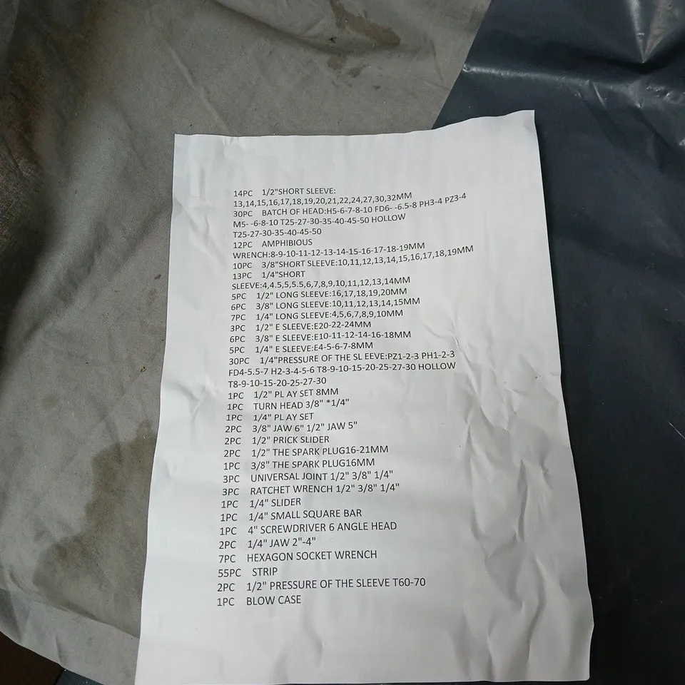 WRENCH AND SOCKET SET IN BLACK CASE