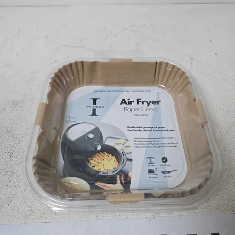 INCREDA AIR FRYER PAPER LINERS – 60 PACK, 7.9 X 7.7 IN