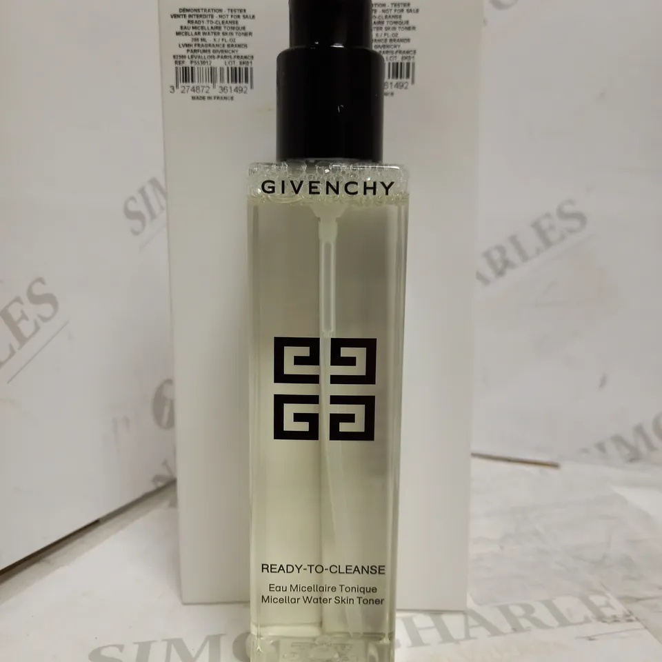 LOT OF 2 GIVENCHY READY TO CLEANSE MICELLAR WATER SKIN TONER (2 X 200ML)