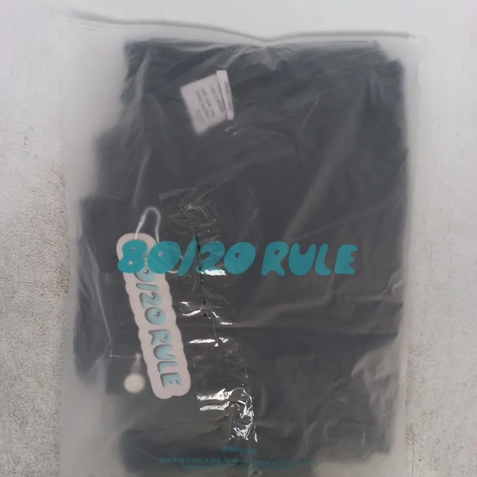 BAGGED 80/20 RULE BAGGY BALLOON JEANS IN BLACK WASH SIZE MEDIUM