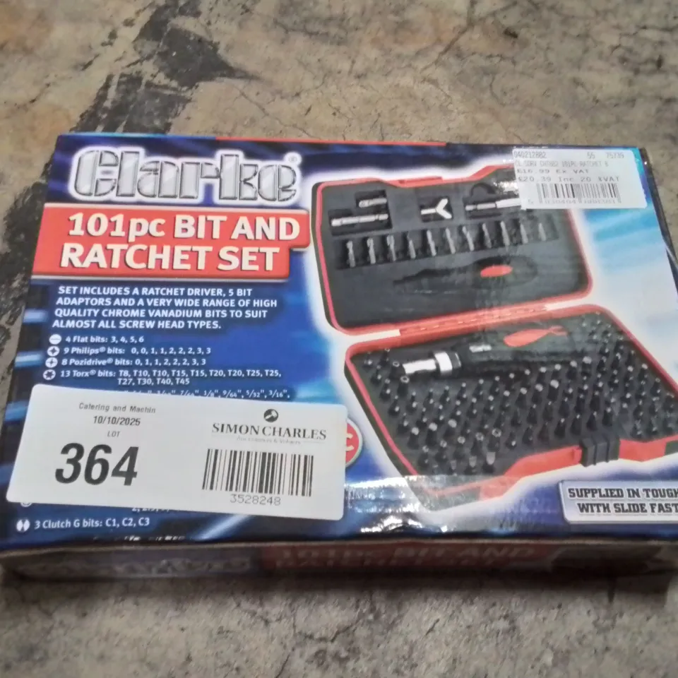 CLARKE 101PC BIT AND RACHET SET