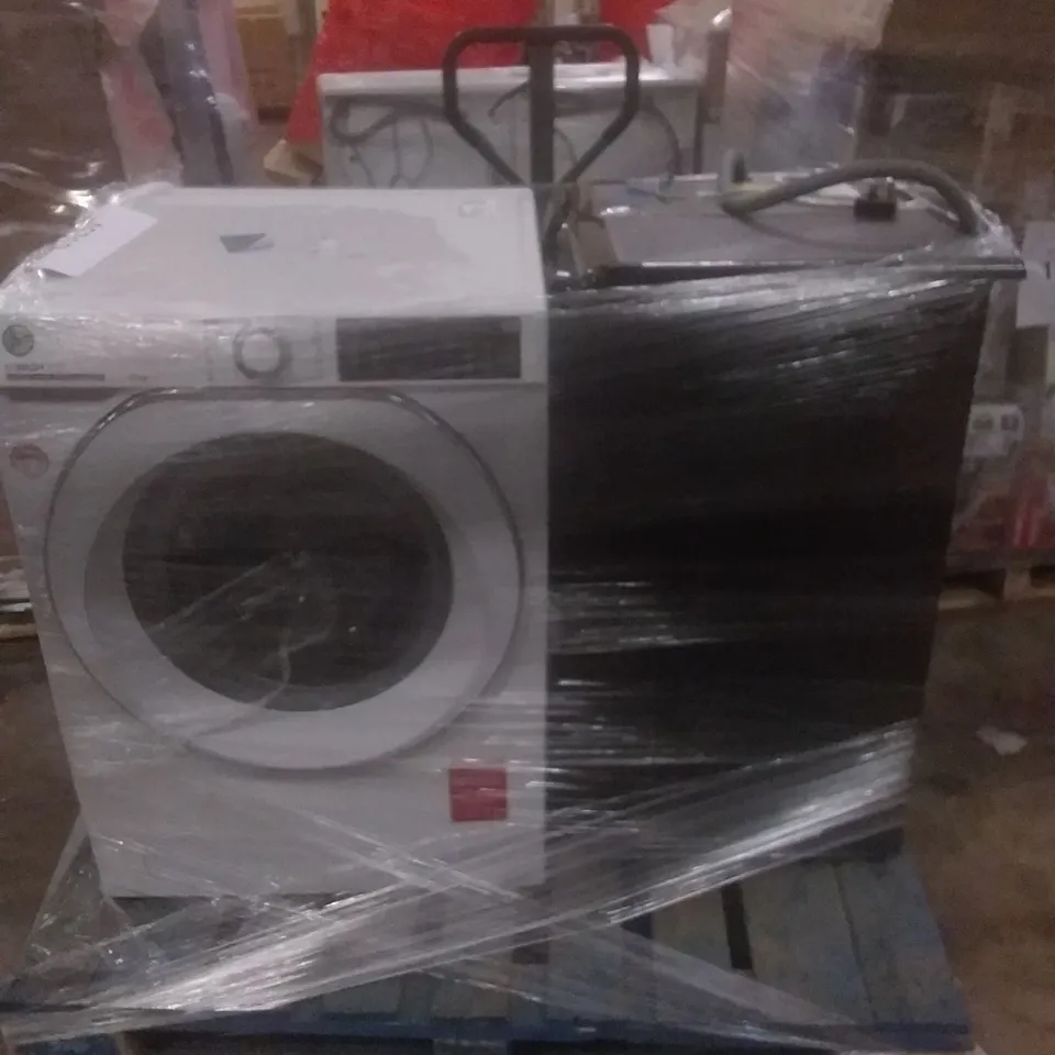 CANDY SMART PRO FREESTANDING WASHING MACHINE BLACK AND HOOVER H-WASH 500 FREESTANDING WASHING MACHINE