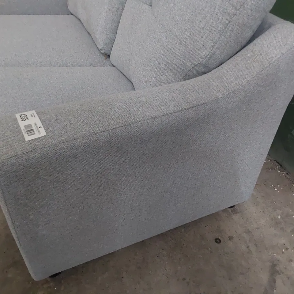 DESIGNER TWO SEATER SOFA GREY FABRIC