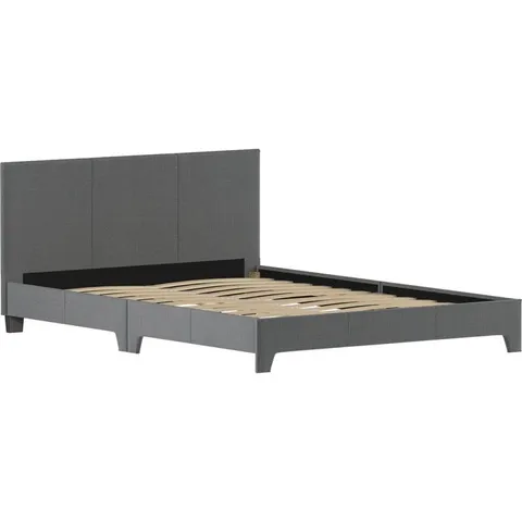 BOXED VIDA DESIGNS VICTORIA 4FT6 DOUBLE BED - DARK GREY LINEN