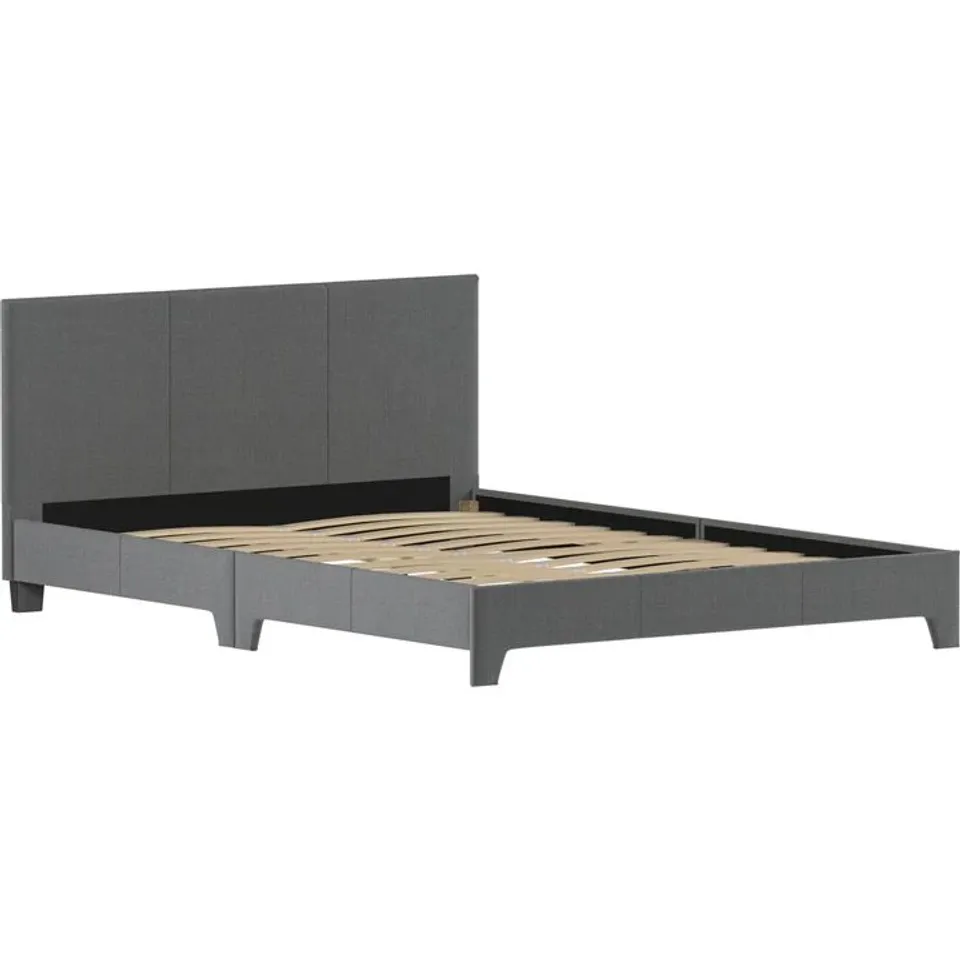 BOXED VIDA DESIGNS VICTORIA 4FT6 DOUBLE BED - DARK GREY LINEN