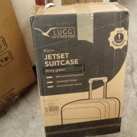 BOXED LUGG - 40CM JETSET SUITCASE ARMY GREEN