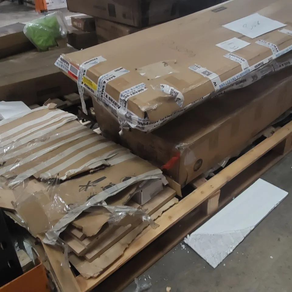 PALLET OF ASSORTED FURNITURE PARTS ECT