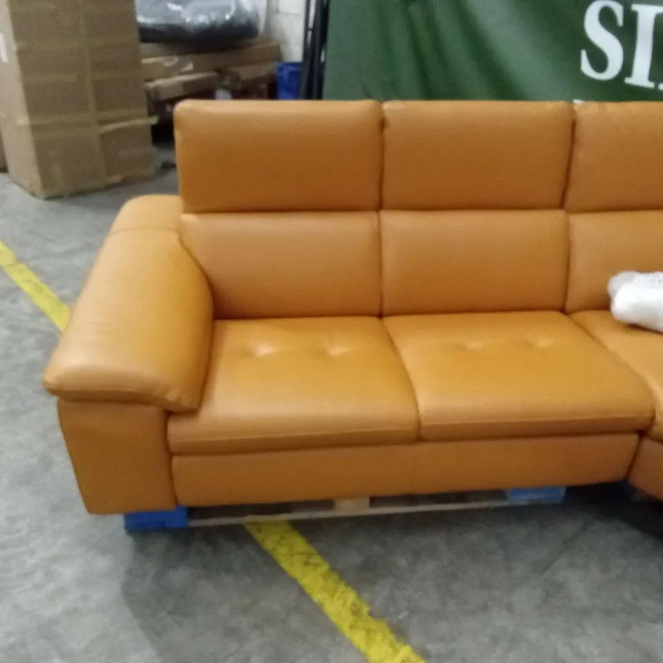 QUALITY DESIGNER ITALIAN MADE MARTINE LEATHER ELECTRIC RECLINING CORNER SOFA