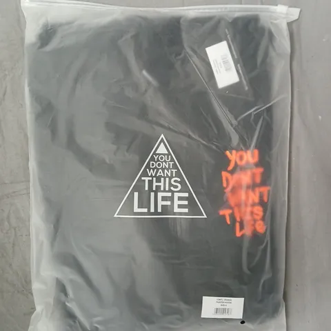 BOX OF APPROXIMATELY 20 YOU DON'T WANT THIS LIFE PAINTER HOODIES IN ORANGE SIZE S