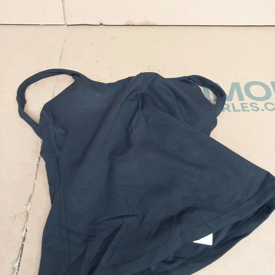 TALA DAYFLEX SQUARE NECK VEST – SHADOW BLACK, SIZE SMALL
