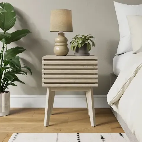 BOXED HELMS SET OF 2 BEDSIDES WALNUT EFFECT