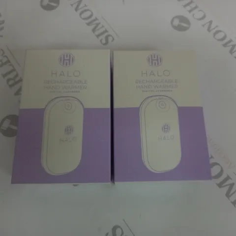 PAIR OF HALO RECHARGEABLE HAND WARMERS