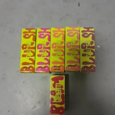 LOT OF 6 MADE BY MITCHELL BLURSH LIQUID BLUSH AND LIP GLOSS