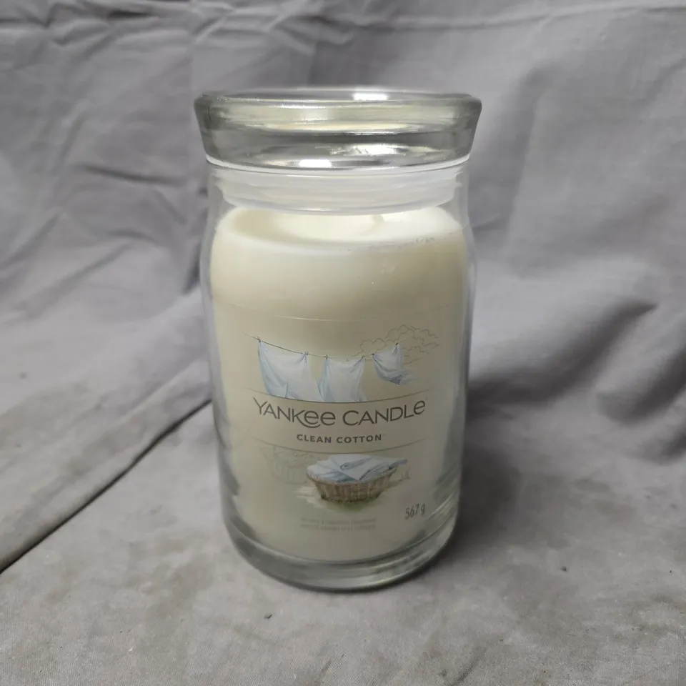 YANKEE CANDLE CLEAN COTTON JAR CANDLE (567G)