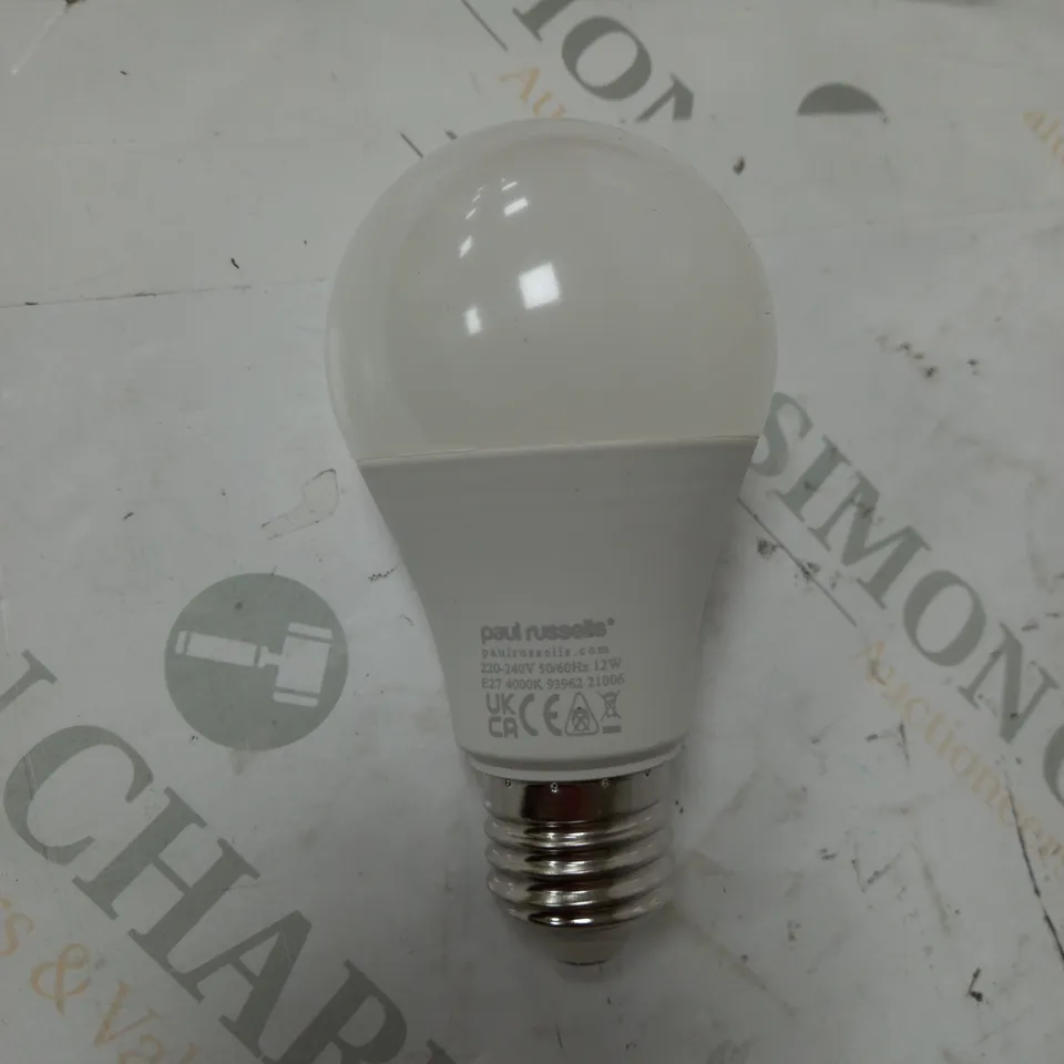 BOX OF 6 PAUL RUSSELLS CLASSIC LED 12W COOL WHITE BULBS