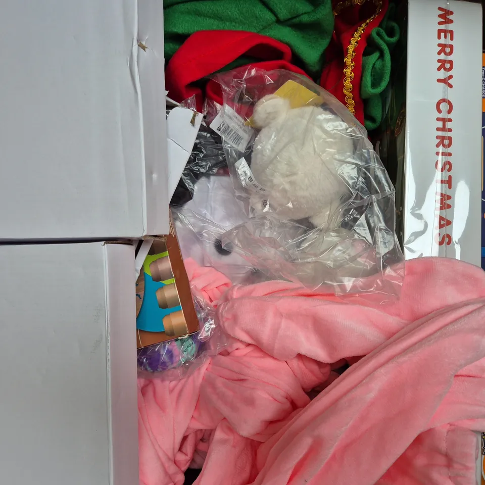 BOX OF APPROXIMATELY 20 ASSORTED TOYS AND GAMES TO INCLUDE MUSIC TWISTED WORM, OUT LINE PEN, ETC - COLLECTION ONLY