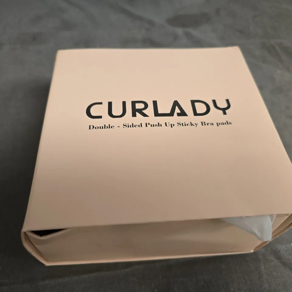 CURLADY DOUBLE-SIDED PUSH UP STICKY BRA PADS – PINK BOXED