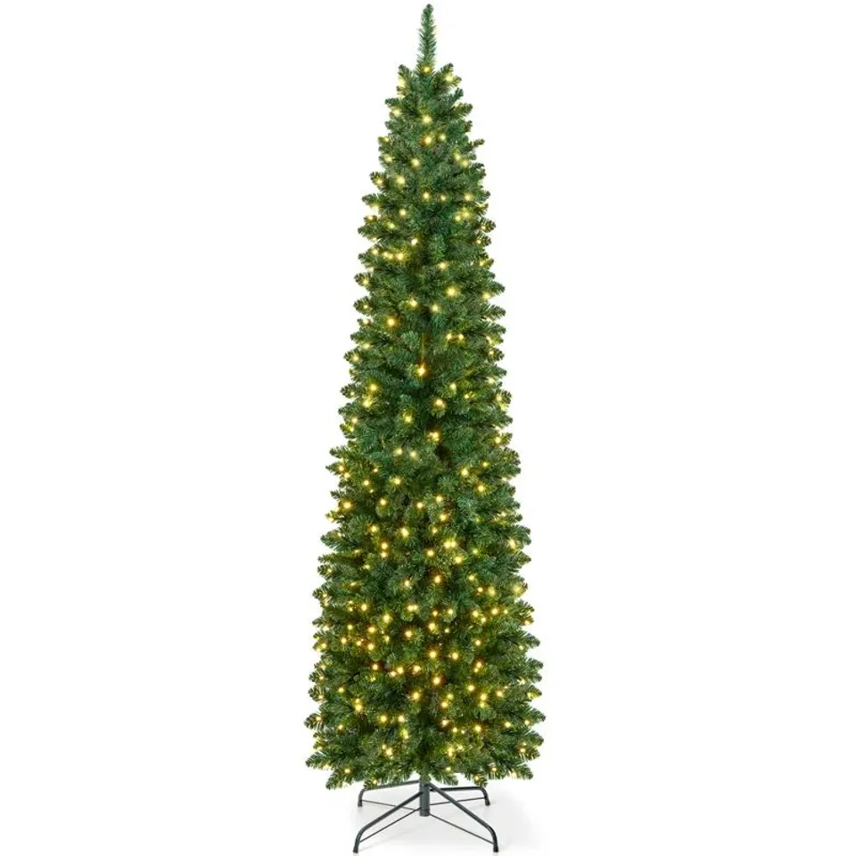 BOXED VERYMERRY ASPEN CHRISTMAS TREE WITH 400 BUILT-IN WARM WHITE LEDs (1 BOX)