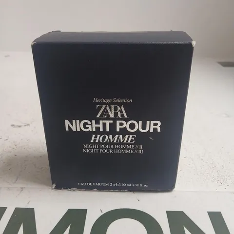 BOXED ZARA NIGH POUR EAU DE PARFUM 2 X 100ML