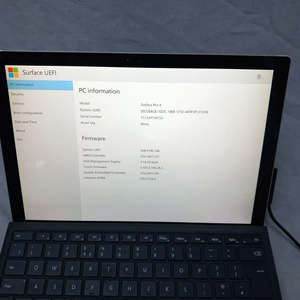 MICROSOFT SURFACE PRO 4 128GB
