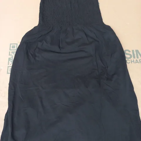 THREADBARE LADIES HILL BARDOT MAXI DRESS IN BLACK SIZE UK 10