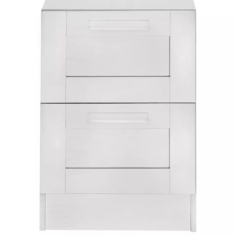 TARYN KIDS 2 DRAWER BEDSIDE CHEST, WHITE - COLLECTION ONLY