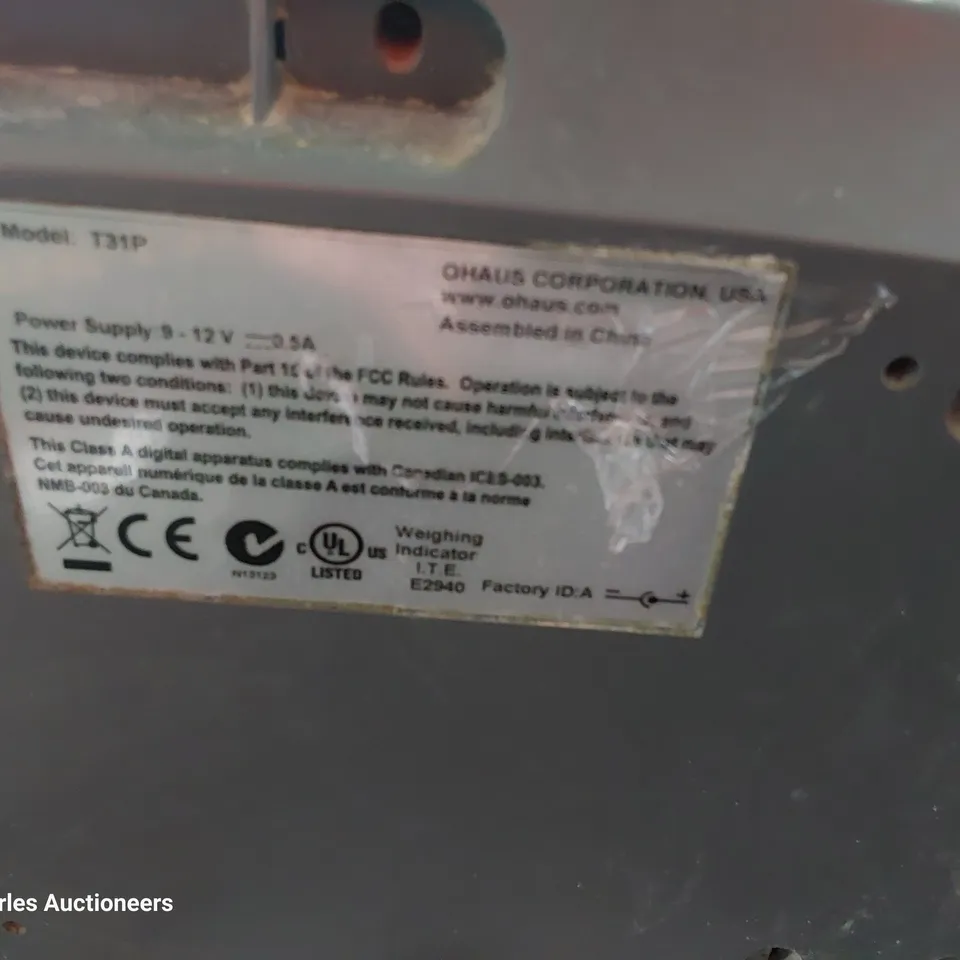HERBERT DIGITAL SACK SCALES T31P ON TROLLEY 