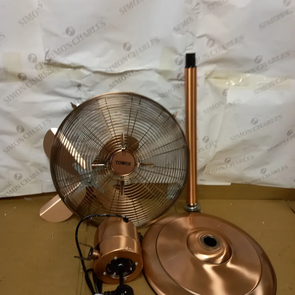 TOWER 16 INCH COPPER PEDESTAL FAN