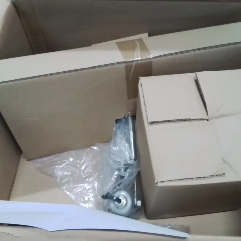 BOXED 3-LIGHT SHADED CHANDELIER 