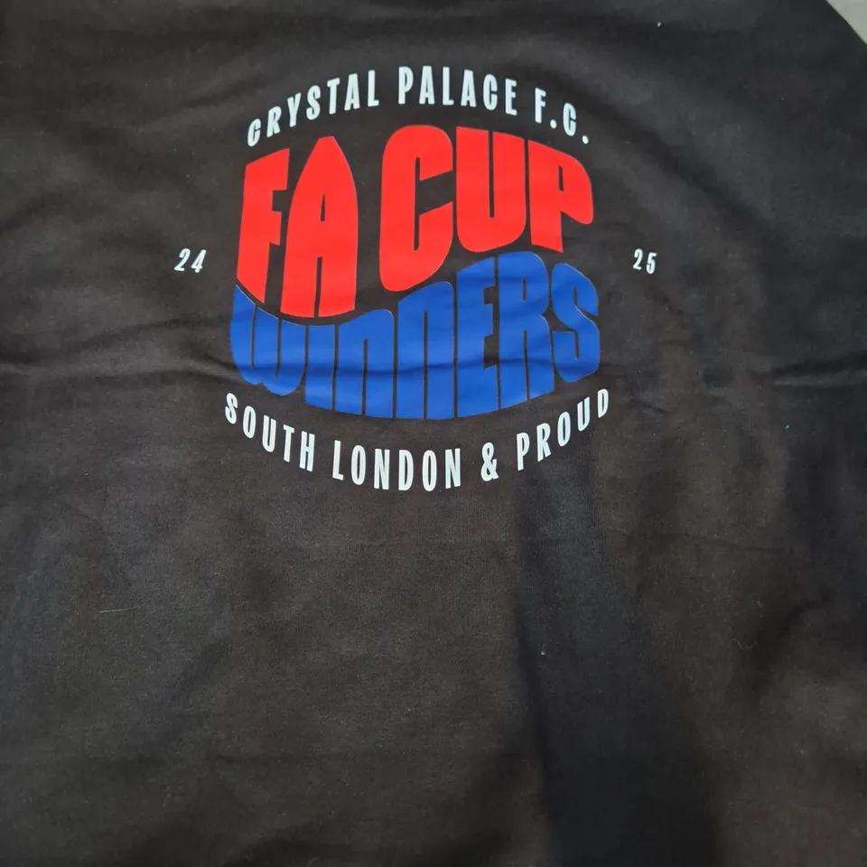 CRYSTAL PALACE LONG SLEEVE JUMPER IN BLACK SIZE LARGE