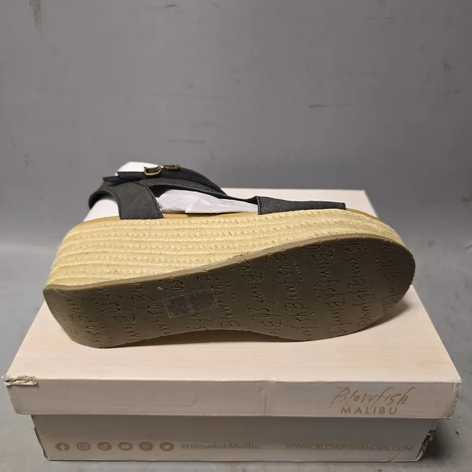 BOXED BLOWFISH MALIBU LACEY WEDGE SANDAL - SIZE 7