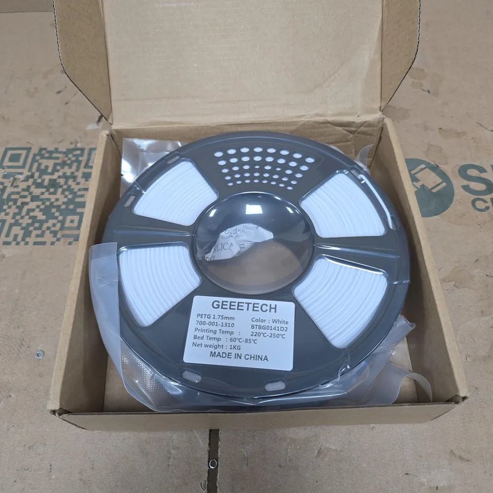 GEEETECH 3D PRINTER FILAMENT BOXED WHITE