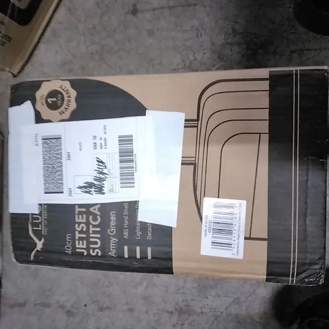 BOXED 40CM JET-SET SUITCASE ARMY GREEN