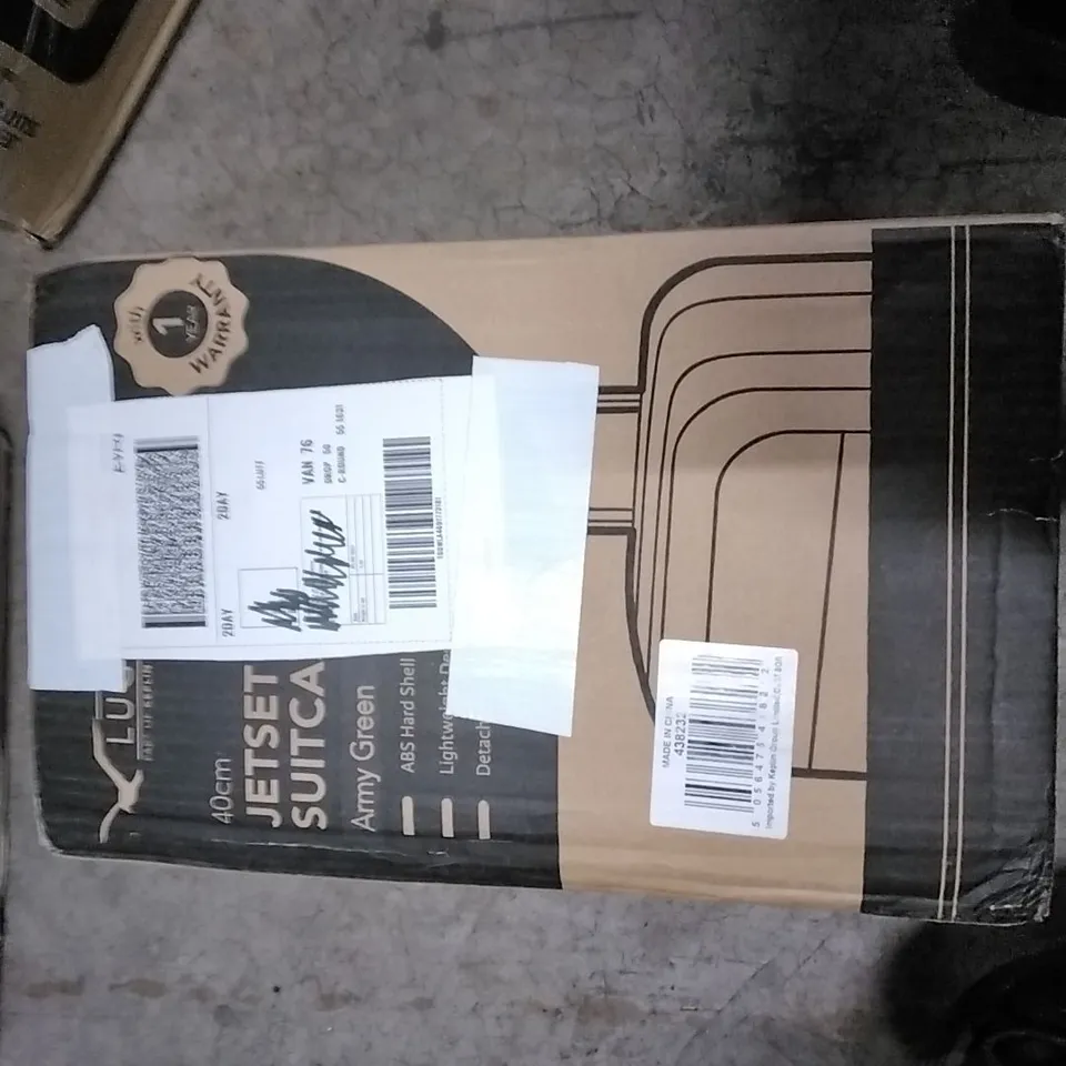 BOXED 40CM JET-SET SUITCASE ARMY GREEN