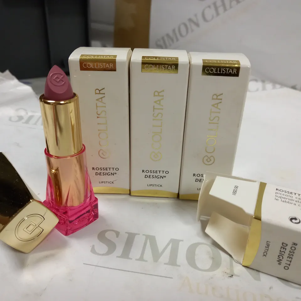 COLLISTAR ROSETTO DESIGN LIPSTICK IN 4 LAVANDA  x4