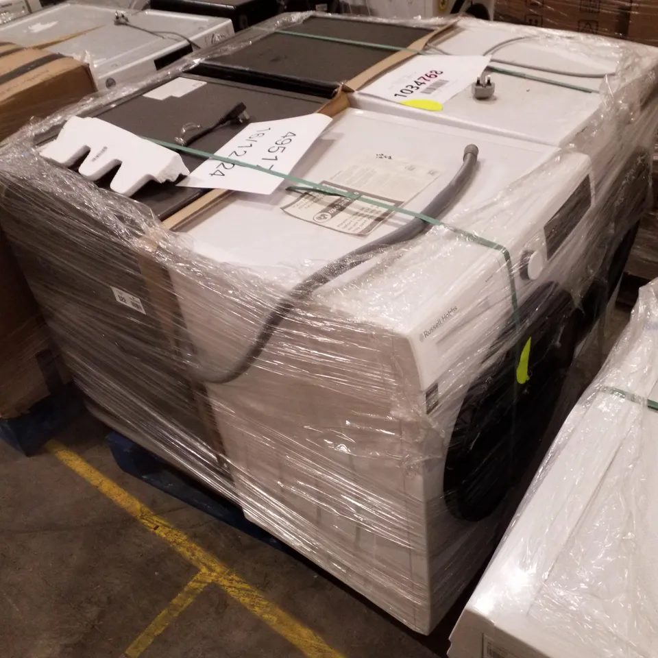 PALLET OF APPROXIMATELY 4 UNPROCESSED RAW RETURN WHITE GOODS TO INCLUDE;