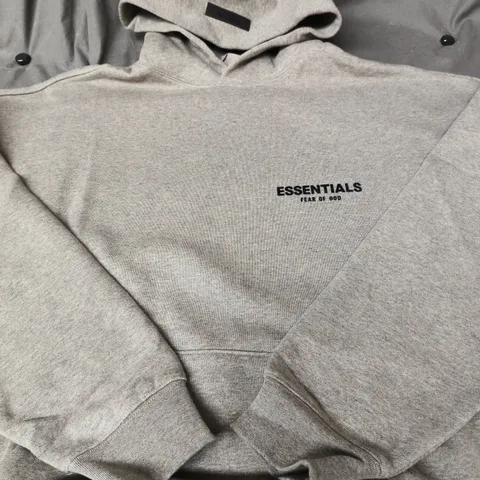 FEAR OF GOD ESSENTIALS HOODIE – GREY - XL