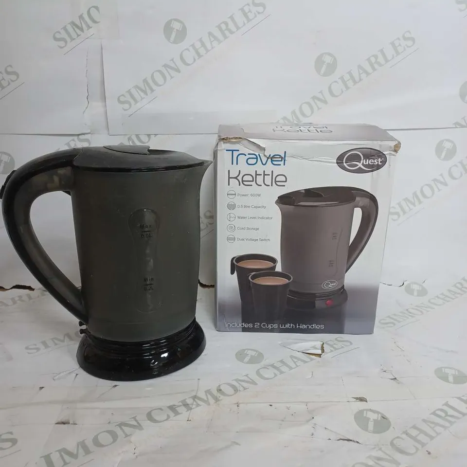 BOXED QUEST TRAVEL KETTLE IN BLACK