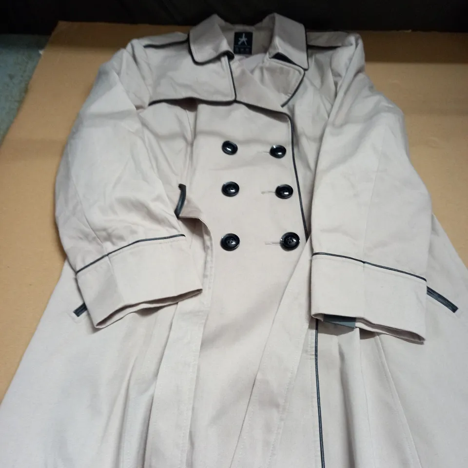 ATMOSPHERE BEIGE WITH BLACK PIPING JACKET - SIZE 20