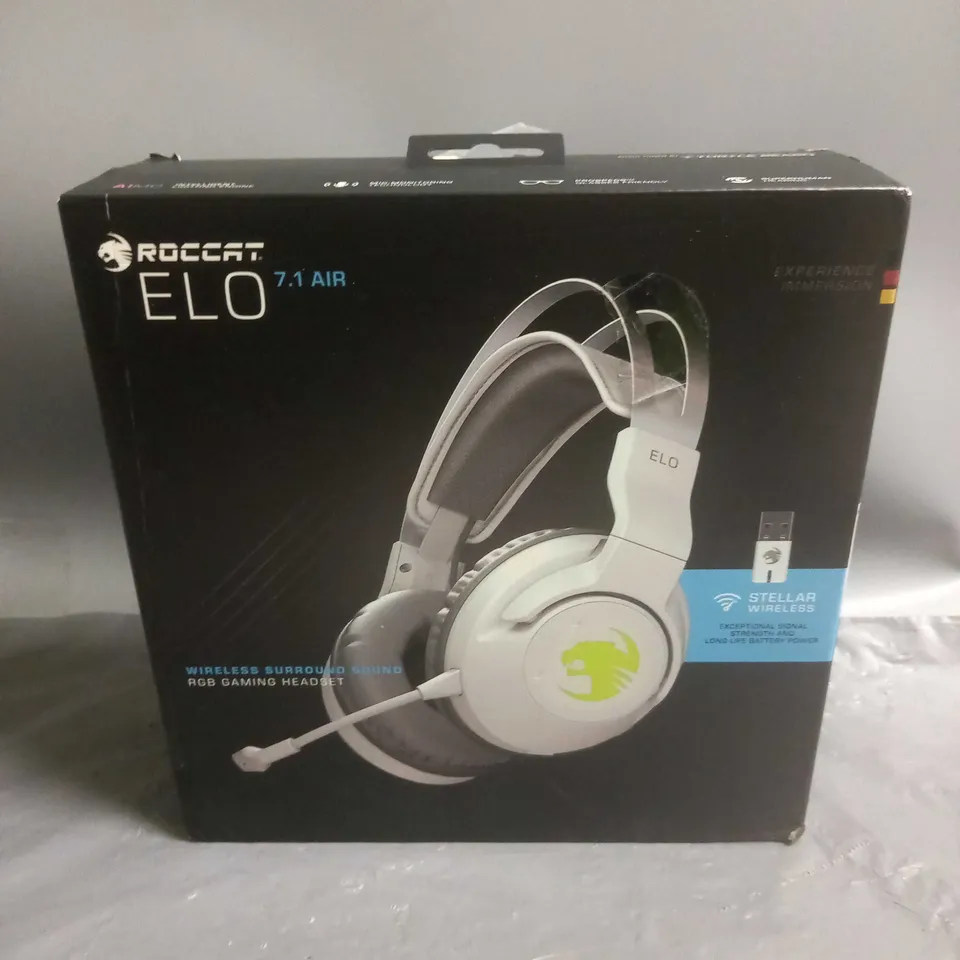 ROCAT ELO 7.1 AIR WIRELESS SURROUND SOUND RGB GAMING HEADSET