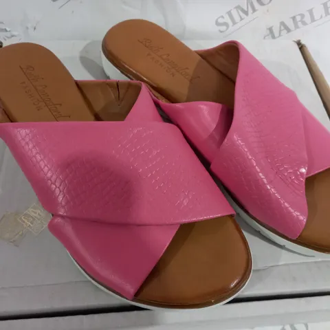 UNBOXED RUTH LANSFORD SANDALS IN PINK SIZE 6
