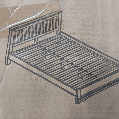 BRAND NEW BOXED SWINDON WHITE WOODEN BEDFRAME(3 BOXES)
