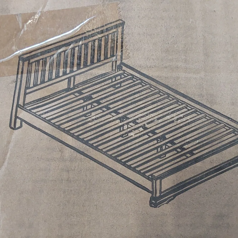 BRAND NEW BOXED SWINDON WHITE WOODEN BEDFRAME(3 BOXES)